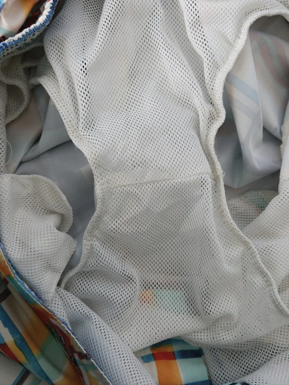 Tommy Bahama Relax Mens XL Swim Trunks Multicolor Plaid Mesh Lined Cargo‎ Board